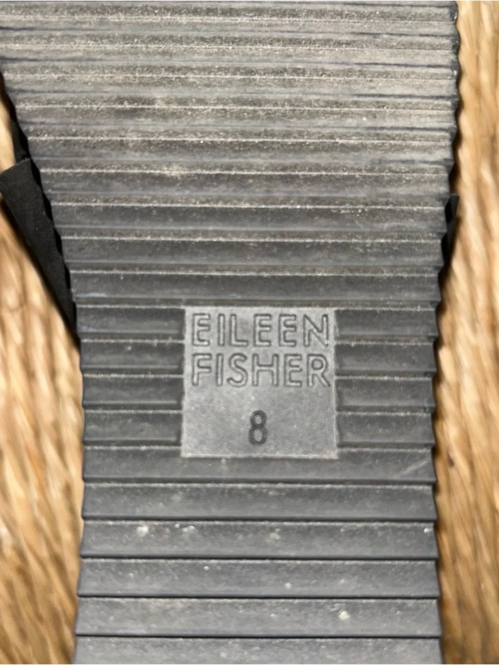 Eileen Fisher Black wedge Suede Platform Sandals
